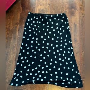 Rachel & Zoe Black Polka Dot Skirt size 12